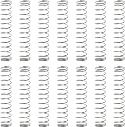 Compressieveren RVS - Drukveren Staal - Apparatuur Reparatie - Gesloten Eindes - 100 stuks - Zilver