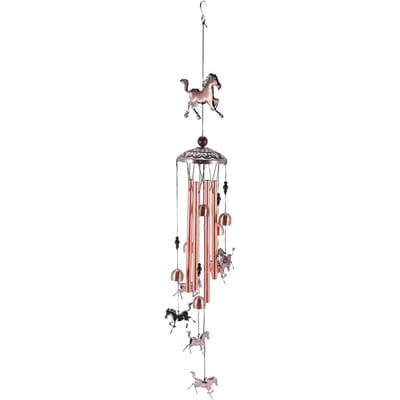 Vintage Windgongen, Paard Windgongen Muziek Windgongen Voor Familie Dames Festivals Balkons Veranda's Tuindecoratie gray