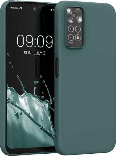 kwmobile telefoonhoesje geschikt voor Xiaomi Redmi Note 11 / Note 11S - Hoesje voor smartphone - Back cover in mosgroen