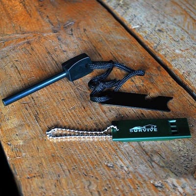 Magnesium Firestarter - vuursteen en strijker - vuurmaker - camping gear