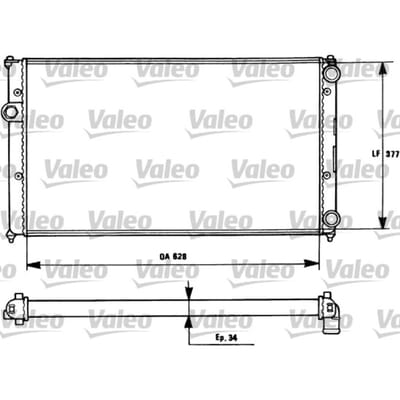 Radiator, motorkoeling VALEO 731265