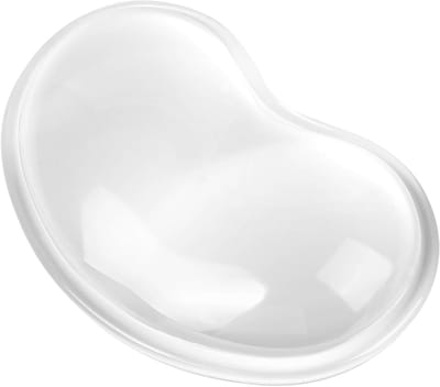 Zachte gel polssteun van transparant silicone voor ergonomisch comfort tijdens computerwerk en gamen