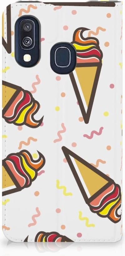 Samsung Galaxy A40 Flip Style Cover Icecream
