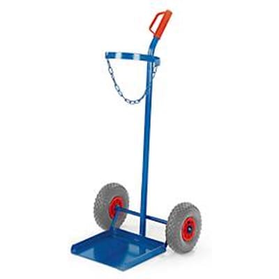 Gasflessenwagen voor flessen van 33 kg (hoogte flessen ca. 1300 mm), luchtbanden
