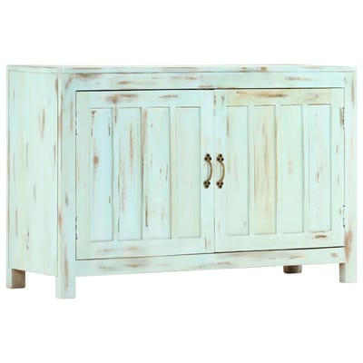 vidaXL - Dressoir - 110x35x70 - cm - massief - mangohout - lichtblauw
