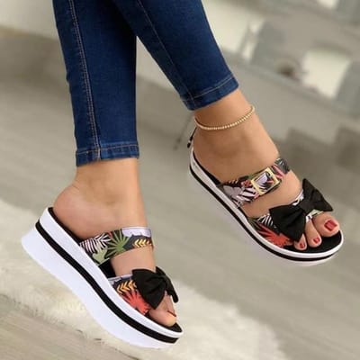 Chaussures pour femmes nouvelles sandales chaussures à bout ouvert pour femmes chaussures de couleur unie pour dames sandales compensées de plage décontractées légères Zapatos De Mujer 39 noir