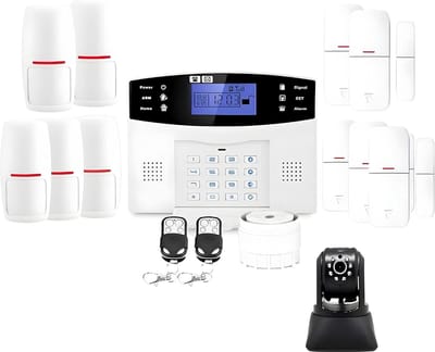 Alarmsysteem voor thuis - Beveiligingskit - Veilig wonen - Dubbele connectiviteit - 36 x 16 x 27 cm - Wit