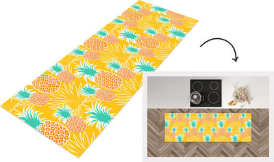 Keukenloper - Loper keuken - Jungle - Ananas - Fruit - Design - 150x50 cm - Keukenloper vinyl