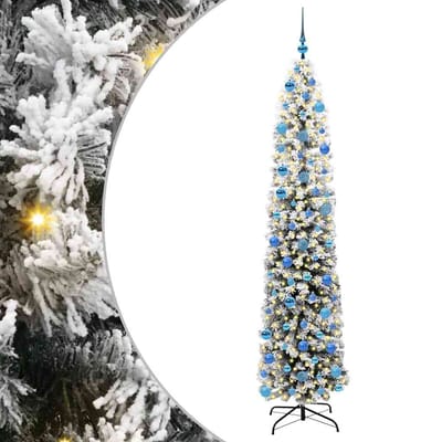 vidaXL - Kunstkerstboom - Groen - 240 - cm - PVC - en - Staal - en - Kunststof