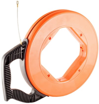 Kabeltrekker met afrolmechanisme en bevestigingsoog - 60 meter