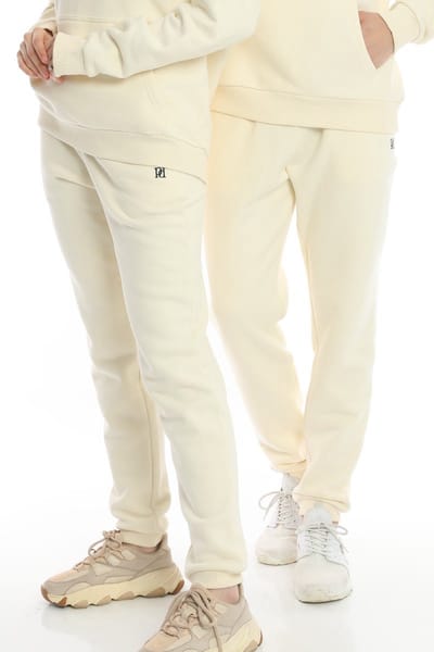 Purple-Daisy Escape Unisex Jogger | Joggingbroek | Sportkleding | Standaardpasvorm voor een Relaxed (PDHD03)- SALE- Maat S - ECRU
