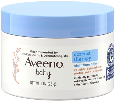 Aveeno - Baby Eczema Therapy Nighttime Body Balm - Oatmeal - Travel Size - 28g
