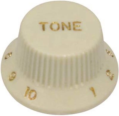 Boston KC-244-TG Bell Knob, Stallion voor Inch Type Pot Shaft, Mint Toon
