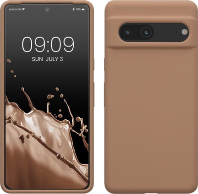 kwmobile telefoonhoesje geschikt voor Google Pixel 7 - Hoesje met siliconen coating - Smartphone case in cappuccino