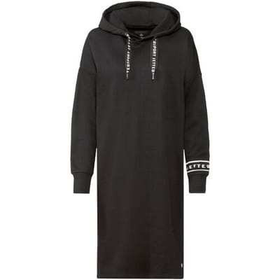 CRIVIT by Jette Sport dames sweaterjurk met katoen (zwart, XS (32/34))