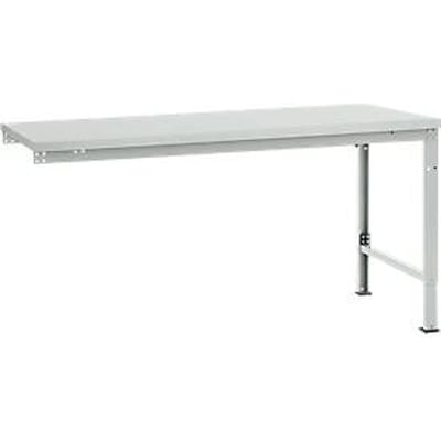 Manuflex aanbouwtafel UNIVERSAL Speciaal, tafelblad melamine, 1750 x 1000, lichtgrijs