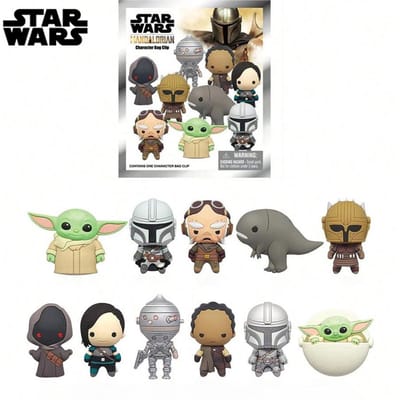 1 STKS Star Wars Officieel Gelicentieerde Blind Bag 3D Figurine Sleutelhanger Bedels Willekeurig Eén Anime Figuur Verzamelaar Sleutelhanger Verjaardag Hoge Kwaliteit Cadeau gray