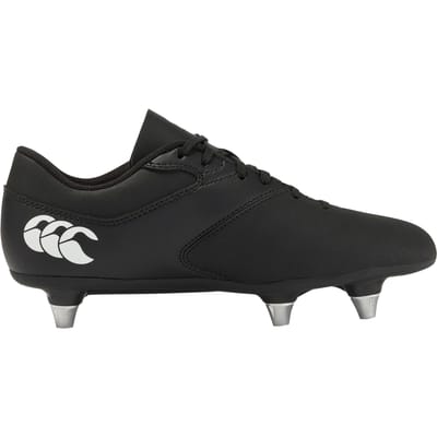 Canterbury Kinder/Kids Phoenix Raze Zachte Grond Rugbyschoenen (Zwart/Wit)
