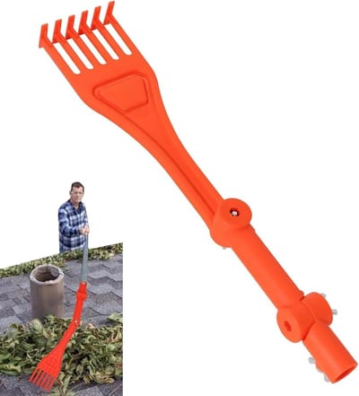Dakgoot Hark - Dakgoot Reiniger - Dakgoten Schoonmaken - Draaibare Handgreep - 112cm Breed - Standaard