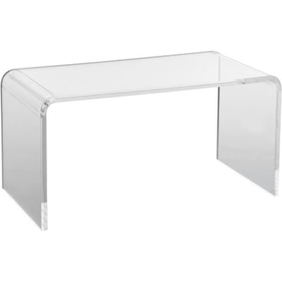 VEVOR Bijzettafel 813 x 401 x 414 mm, U-vormige bijzettafel van acryl, transparante salontafel voor drankjes, eten, snacks, te gebruiken in de woonkamer, slaapkamer, studeerkamer, enz.