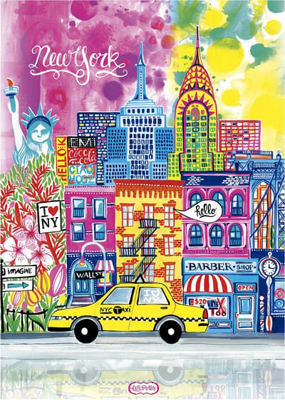 Educa legpuzzel New York Car Pintos 1000 stukjes volwassenen.