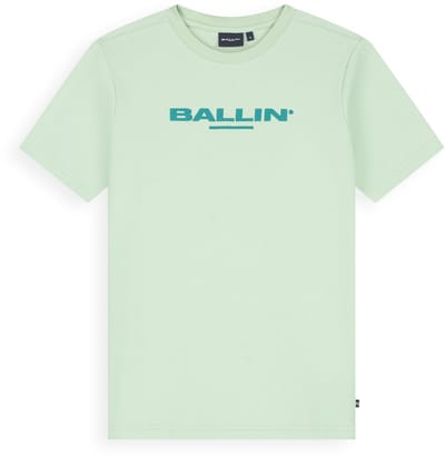 Ballin Amsterdam - Jongens Regular fit T-shirts Crewneck SS - Apple Green - Maat 8