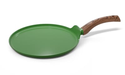 Cook & Pan Pannenkoekenpan Ø 28 cm Groen - PFAS vrij - Alle Warmtebronnen - Cool Touch Handgreep - Pannenkoeken Pan met 7 jaar Garantie - Krasbestendige Anti Aanbaklaag - Vaatwasserbestendig - Gas, Inductie, Elektrisch, Oven