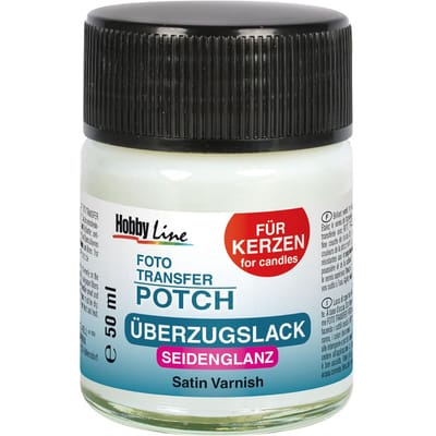 Fototransfer Potch Vernis voor kaarsen zijdeglans, 50 ml