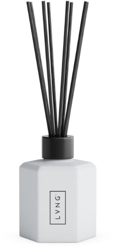 LVNG Geurstokjes Stockholm - Geurdiffuser - Licht en Puur - 100ml - Huisparfum in cadeauverpakking - Luchtverfrisser | Hout & Citrus