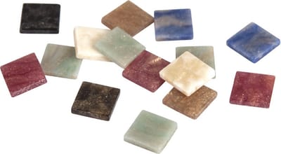 Rayher hobby Mozaiek steentjes - diverse kleuren - 2400x stuks - 1 x 1 cm formaat - hobby artikelen/knutselspullen