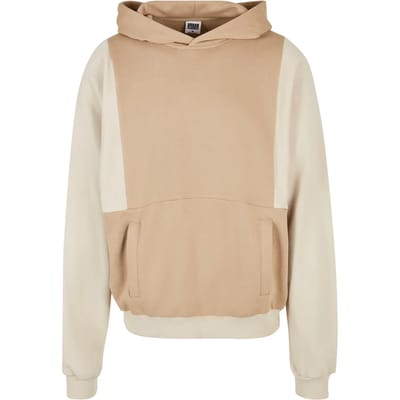 Urban Classics - Cut On Sleeve Hoodie/trui - S - Beige