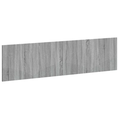 vidaXL - Wandgemonteerd - Hoofdbord - HOORN - Grijs - Sonoma - Bewerkt - hout