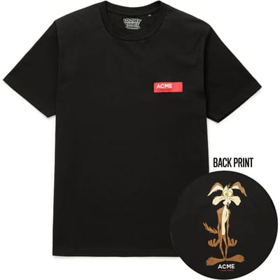 Looney Tunes ACME Wile E. Coyote Verslagen t-shirt - Zwart - L