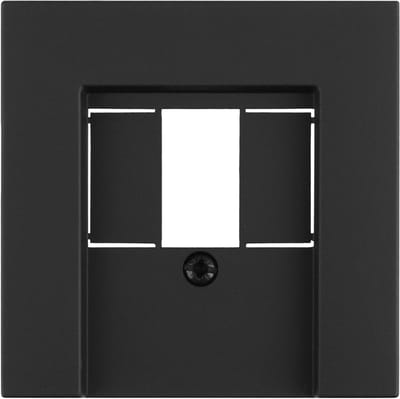 Gira E2 afdekplaat - TAE/USB - zwart