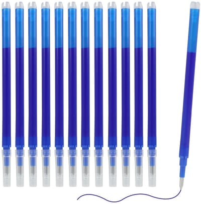 Cosensi- Vulpen Vullingen Set van 12 - Compatibel met Pilot Frixion - Uitwisbare Inkt - Sneldrogend - Schrijflengte 400 m - Vloeibare Inkt - Inktvulling