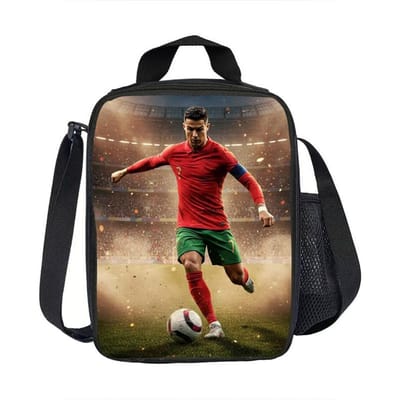 Sport Lunchbox Lekdichte Draagtas Lunchbox Ronaldo Voedselbewaarzakken Thermische Tas CR Voetbalster Geïsoleerde Lunchtassen