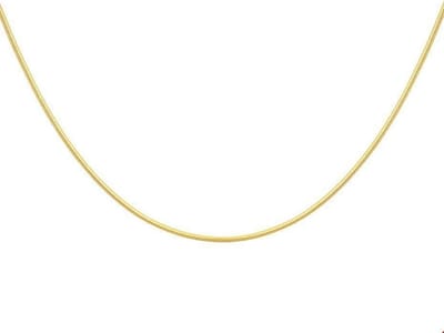 Huiscollectie 4004360 Collier Geelgoud Slang Rond 0,9 mm