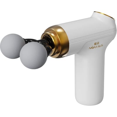 Dubbelkoppige Fascia Gun USB Opladen Massage Gun Fascia Instrument Spierontspanning Vibratie Fitnessapparatuur Nek Membraan Gun