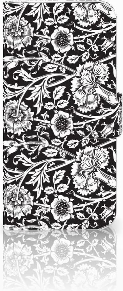 Samsung Galaxy J5 2017 Hoesje Black Flowers