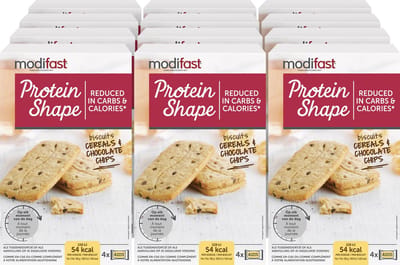 Modifast Protein Shape - Koekjes - Ontbijtgranen en Chocolate Chips - 12 x 200 gr