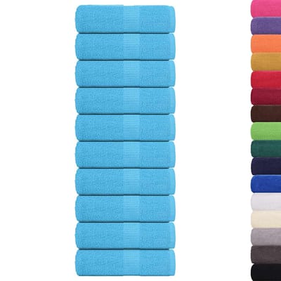 vidaXL - Gastendoekjes - FROGN - 10 - st - 30x50 - cm - 360 - g/m² - turquoise