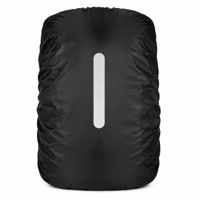 Knaak Waterdichte Rugzakhoes - Regenhoes Rugzak 30-40L - Reflecterende Strip - Zwart - Backpack Cover
