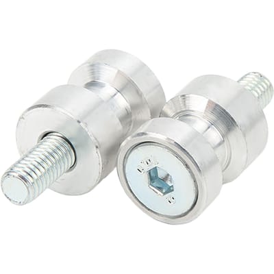 Motorfiets Paddockstand Bobbins Marinekwaliteit Aluminium Universele Vervanging voor Suzuki Zilver white