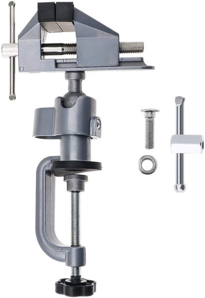 Allecto - Mini Tafelklem - Aluminium Legering - 360° Draaiend