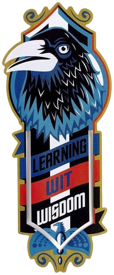 Harry Potter, Boekenleggers voor lezen van roestvrij staal met RavenClaw-ontwerp, Zwart / Blauw