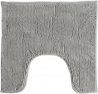Urban Living WC/Toilet Badkamerkleedje/badmat tapijt - voor op de vloer - steengrijs - 49 x 49 cm