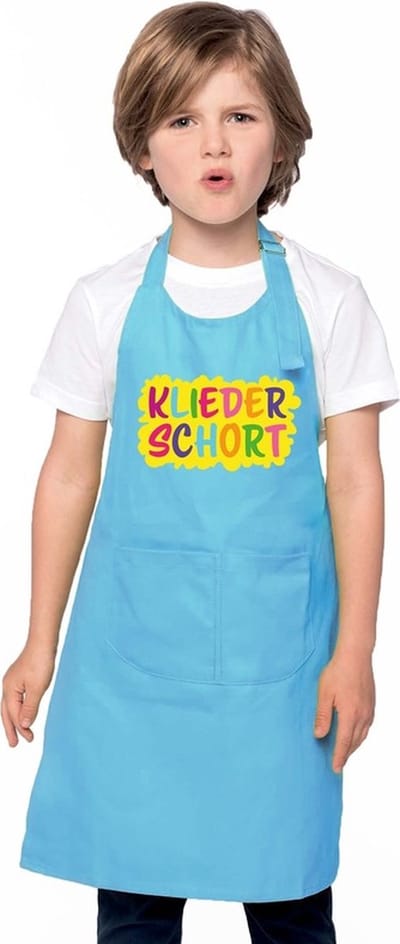 Kliederschort blauw jongens en meisjes - Knutselschort kind