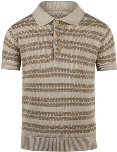 Koko Noko P54857 Polo's & T-shirts Jongens - Polo shirt - Beige - Maat 104