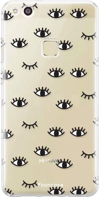 Fooncase Hoesje Geschikt voor Huawei P10 Lite - Shockproof Case - Back Cover / Soft Case - Eyes / Ogen