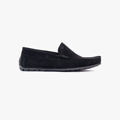 Omnio bengt loafers heren zwart suède